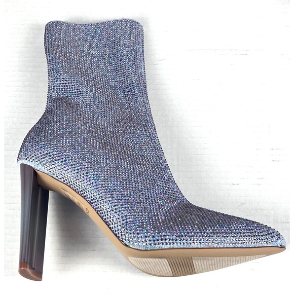 ALDO Deludith Boots Womens 8.5 Purple Heel Holiday Party Booties Chic Gift Ready - Picture 7 of 15